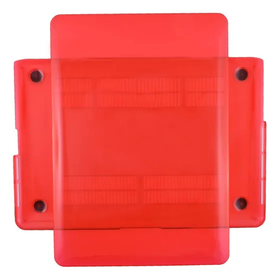 Qtqgoitem Cubierta Dura Cristal Brillante Plastico Roja Para