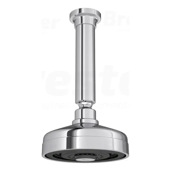 Chuveiro De Teto Redondo Acqua Plus 1990 Com Tubo Cromo Deca Acabamento Cromado Cor Cromado