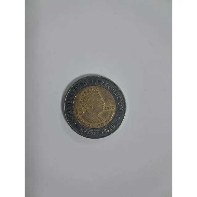 Moneda De 5 Pesos Ricardo Flores Magon 2008 Cent. Rev. Mex.