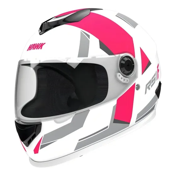 Casco para moto integral Hawk Integral RS1 fucsia f talle S