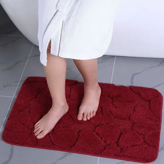 Alfombra Baño Microfibra Super Suave Absorcion Agua Lavable