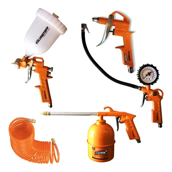 Kit Set De Aire Accesorios Para Compresor Inflador Manometro