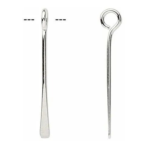 Gota Colgante Laton Plateado In Largo