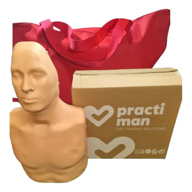 Practiman Torso Práctica Rcp Con Pulmones,click Y Bolsa Roja