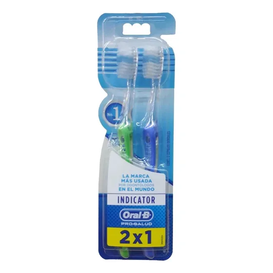 Cepillo Dental Oral B Indicator Pack X 2