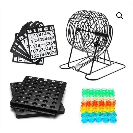 Jogo De Tabuleiro Loto Sorteio Maquina De Bingo Até 75