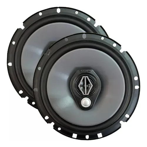 Par de altavoces triaxiales Bomber Bbr de 6 pulgadas, 50 W Rms, color negro