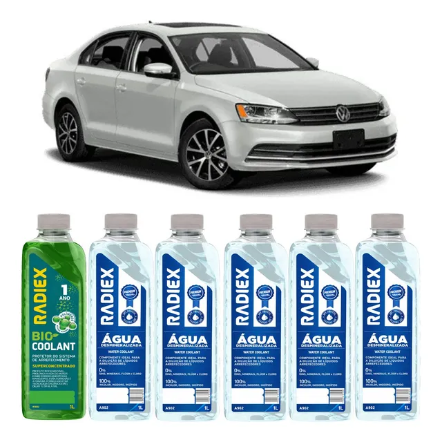 6 Litros Aditivo Radiador Para Arrefecimento Jetta