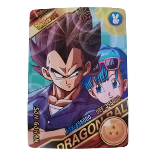 Vegeta Y Bulma Dragon Ball Carta Brillante Vegeta Y Bulma Dragon Ball Carta Brillante