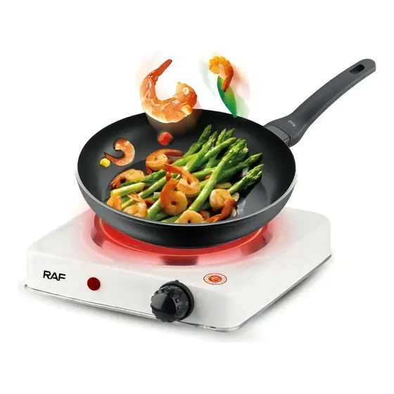 Encimera Eléctrica Hot Plate JX-100A 1 Hornalla Blanco 1kW Camping | Cuotas sin interés