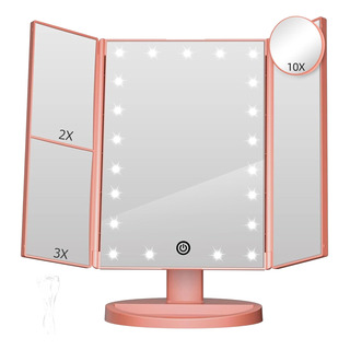 Espejo Maquillaje Plegable 22 Leds Colores A Elegir Espejo Maquillaje Plegable 22 Leds Colores A Elegir