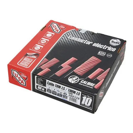 Cable Eléctrico Cal. 10 Negro Tipo Thw 1 Hilo Thhw-ls Rohs