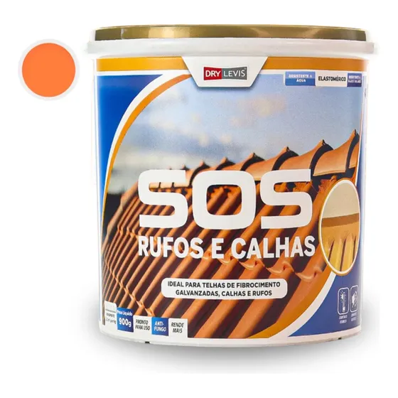Sos Telhas Elastment Rufo Líquido Furo Trinca Ceramica 900ml