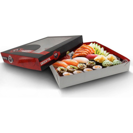 Embalagem Sushi Combinado - Tamanho Sgg Pct C/ 50 Unid. Embalagem Sushi Combinado - Tamanho Sgg Pct C/ 50 Unid.