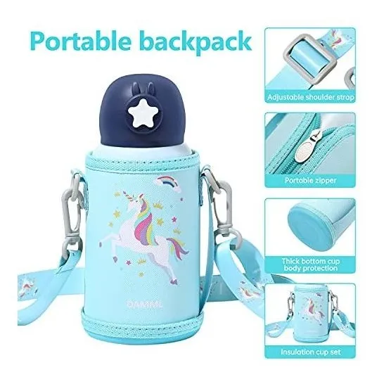Botella Agua Para Niño Termo Acero Inoxidable 17 Onza