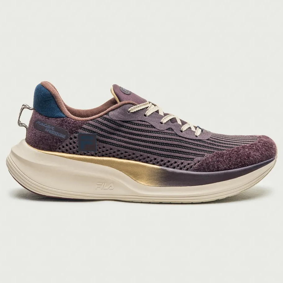 Tênis Masculino Racer Speedzone Se Fila Marrom Dark/marinho/bordo Escuro Liso 41 Br