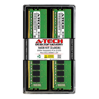 Memorias Ram A-tech, 2 X 8 Gb, Ddr4 2666 Mhz, Udimm, Cl19 Memorias Ram A-tech, 2 X 8 Gb, Ddr4 2666 Mhz, Udimm, Cl19