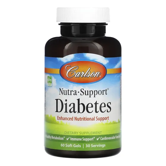 Carlson Labs - Nutra-support Diabetes Sin Hierro - 60 Cápsul