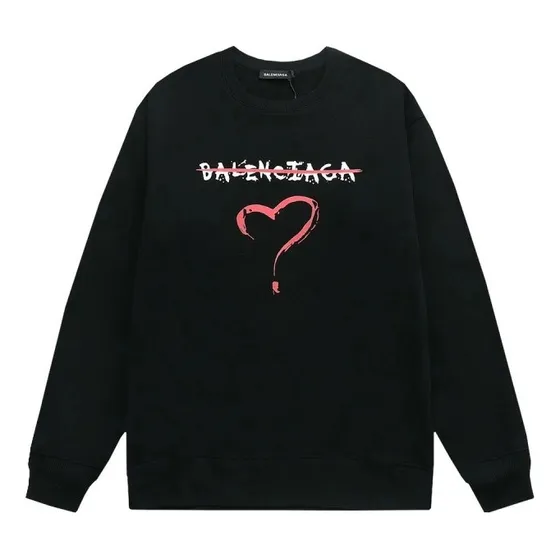 Suéter/sudadera Con Letras Enfrente, Color Negro