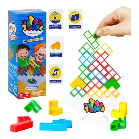 Juego Didáctico De Equilibrio Tetris 3d