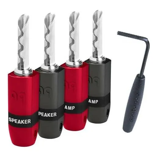 Audioquest Ban3004s Set De 4 Conectores Tipo Banana