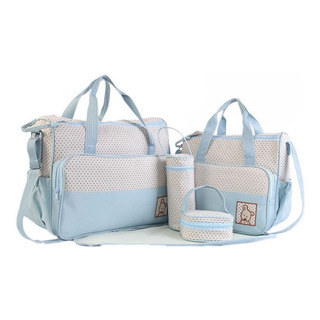 Set Pañalera 5 Bolsas Mochila Viaje Multiuso Cambiador Bebe Set Pañalera 5 Bolsas Mochila Viaje Multiuso Cambiador Bebe