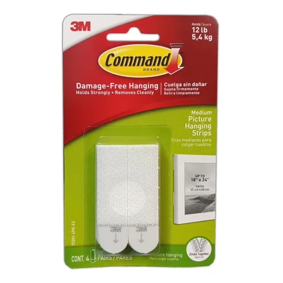 Colgar Cuadros Velcro Adhesivo 3m 5,4kg - Electroimporta -