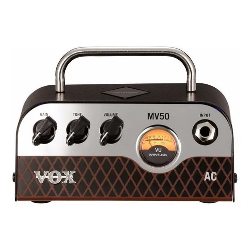 Vox Mv 50 Ac Cabezal Hibrido Tecnologia Nutube 50w Ac30 Color Negro, Plateado