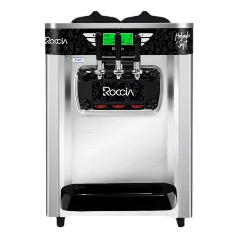 Maquina De Helados Soft De Tres Sabores De Mesa Roccia