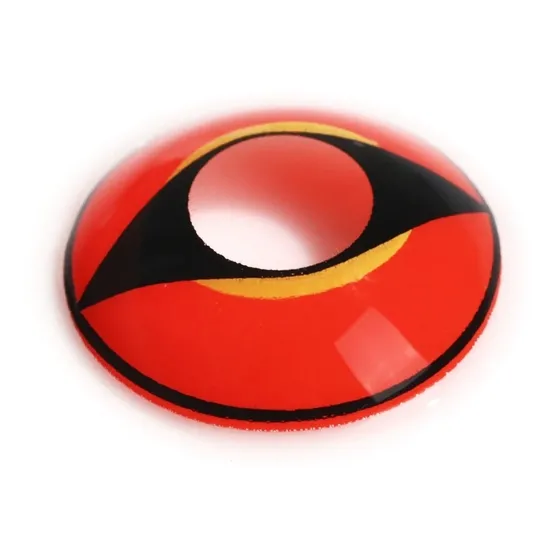 Lentes De Contacto Halloween Ojo De Gato Dragon Rojo Disfraz