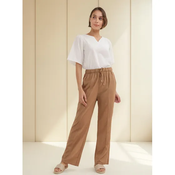 Pantalon Para Mujer  Patprimo En Color Avena #30071818