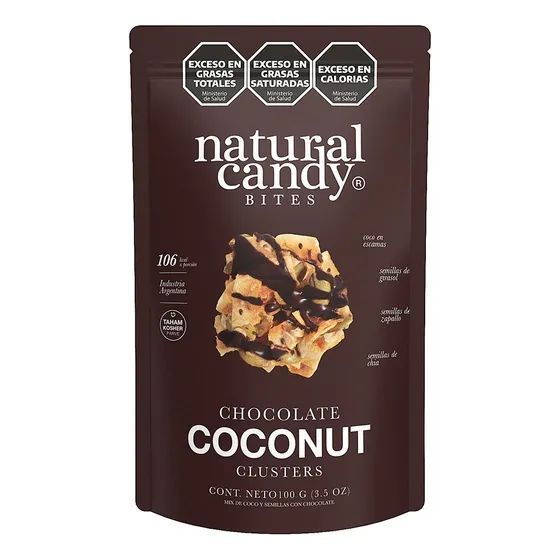 Snack Vegano Natural Candy Bites Coconut Y Chocolate 100g
