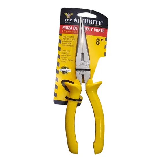 Alicate Pinza De Punta Larga Security 8 Pulgadas 
