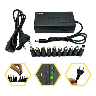 Fonte Carregador Universal Para Notebook Laptop 120w Bivolt Fonte Carregador Universal Para Notebook Laptop 120w Bivolt