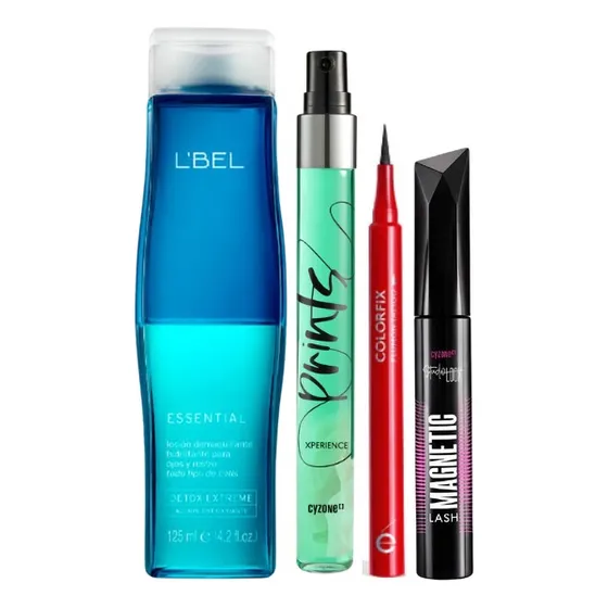 Set Desmaquillante Delineador Perfume Rimel Esika Lbel Cy
