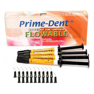 Resina Dental Fluida Flowable Prime Dent 4pz Resina Dental Fluida Flowable Prime Dent 4pz