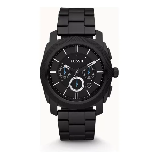 Reloj Fossil Machine Fs4552 Acero Negro Original Para Hombre