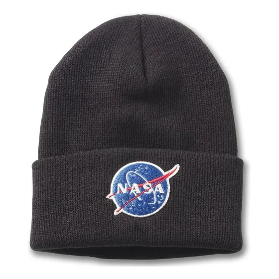Gorro Nasa Cuffed Knit Black