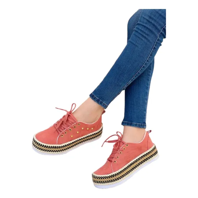 Zapato De Plataforma Con Yute Para Dama
