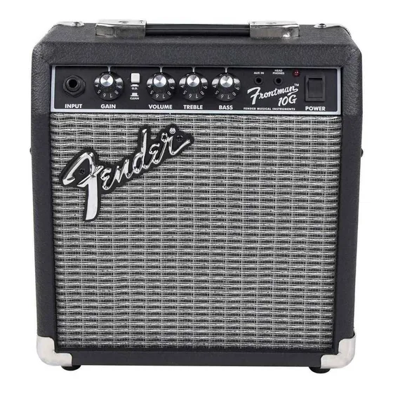 Amplificador Fender Frontman Series 10G Transistor 10W color negro/plata 220V para guitarra