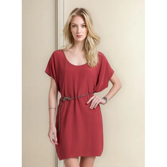 Vestido Feminino Bobstore Curto Seda Amplo