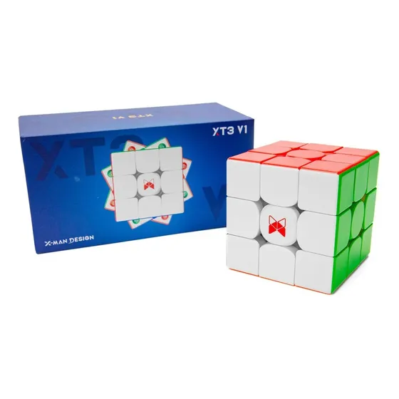 Cubo Qiyi 3x3 X-man Xt3 V1 Flagship Magnetico + Ball Core Stickerless
