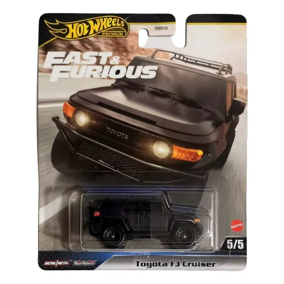 Toyota Fj Cruiser Rápido Y Furioso 24 5/5 Hot Wheels Premium Color Negro