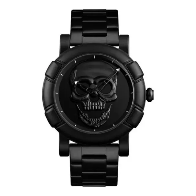 Reloj Casual Caballero Skmei 9178 Correa Metal Negro Fn