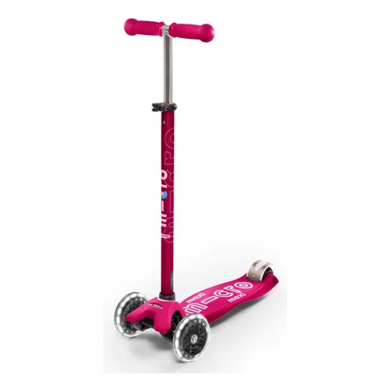 Scooter Patín Del Diablo Maxi Micro Deluxe Led Color Pink