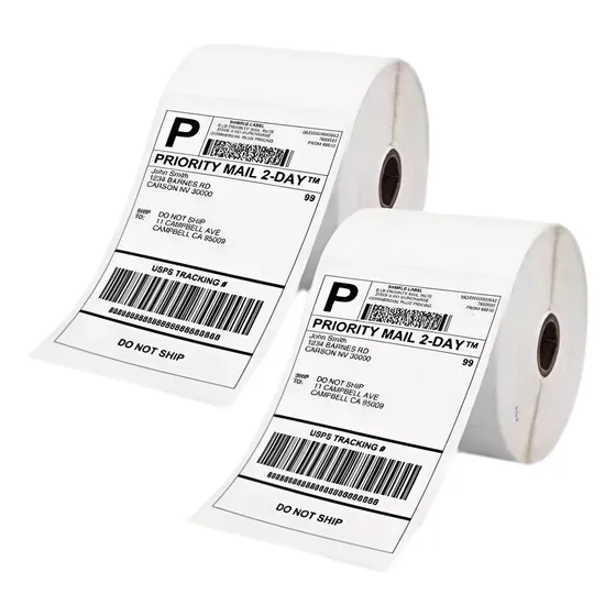 Etiquetas Adhesivas Térmica Directa 10x15cm 2 Rollos 500 C/u