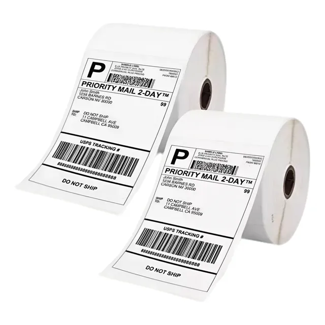 Etiquetas Adhesivas Térmica Directa 10x15cm 2 Rollos 500 C/u