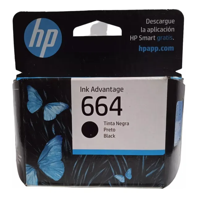 Pack 2 Cartuchos Hp 664 Original Tinta Negra Advantage F6v29