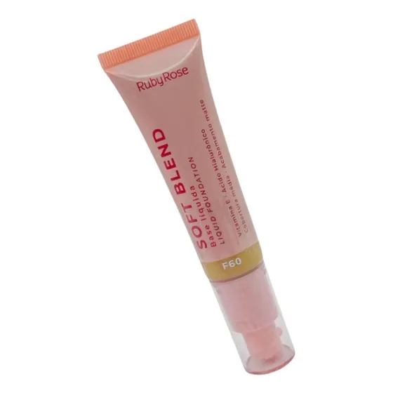 Base de maquiagem líquida Ruby Rose Soft Blend tom f60