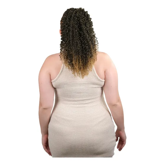 Rabo De Cavalo Cacheado Macio Volumoso 200g 65cm Bio Fibra